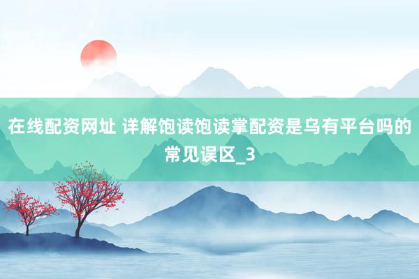 在线配资网址 详解饱读饱读掌配资是乌有平台吗的常见误区_3