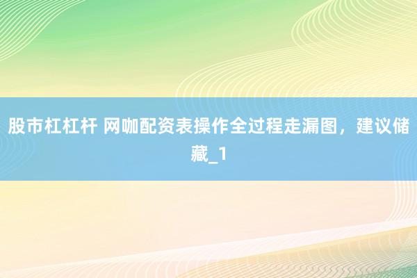 股市杠杠杆 网咖配资表操作全过程走漏图，建议储藏_1
